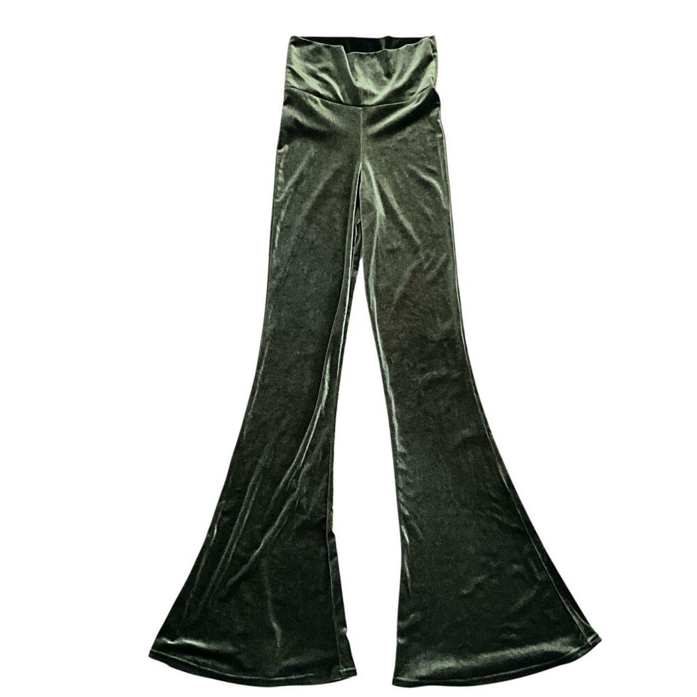 Home Cooked Karma Green Velvet Pants: Y2K, Modern